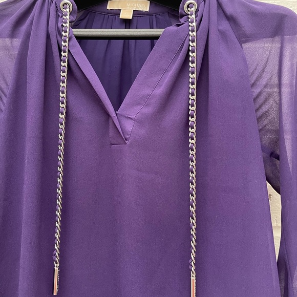 Final sale: Michael Kors purple woman’s shirt size:xs - Picture 3 of 6